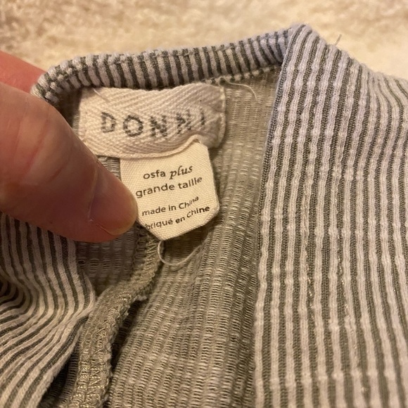 donni pin striped casual ocean Cardigan - Picture 5 of 5